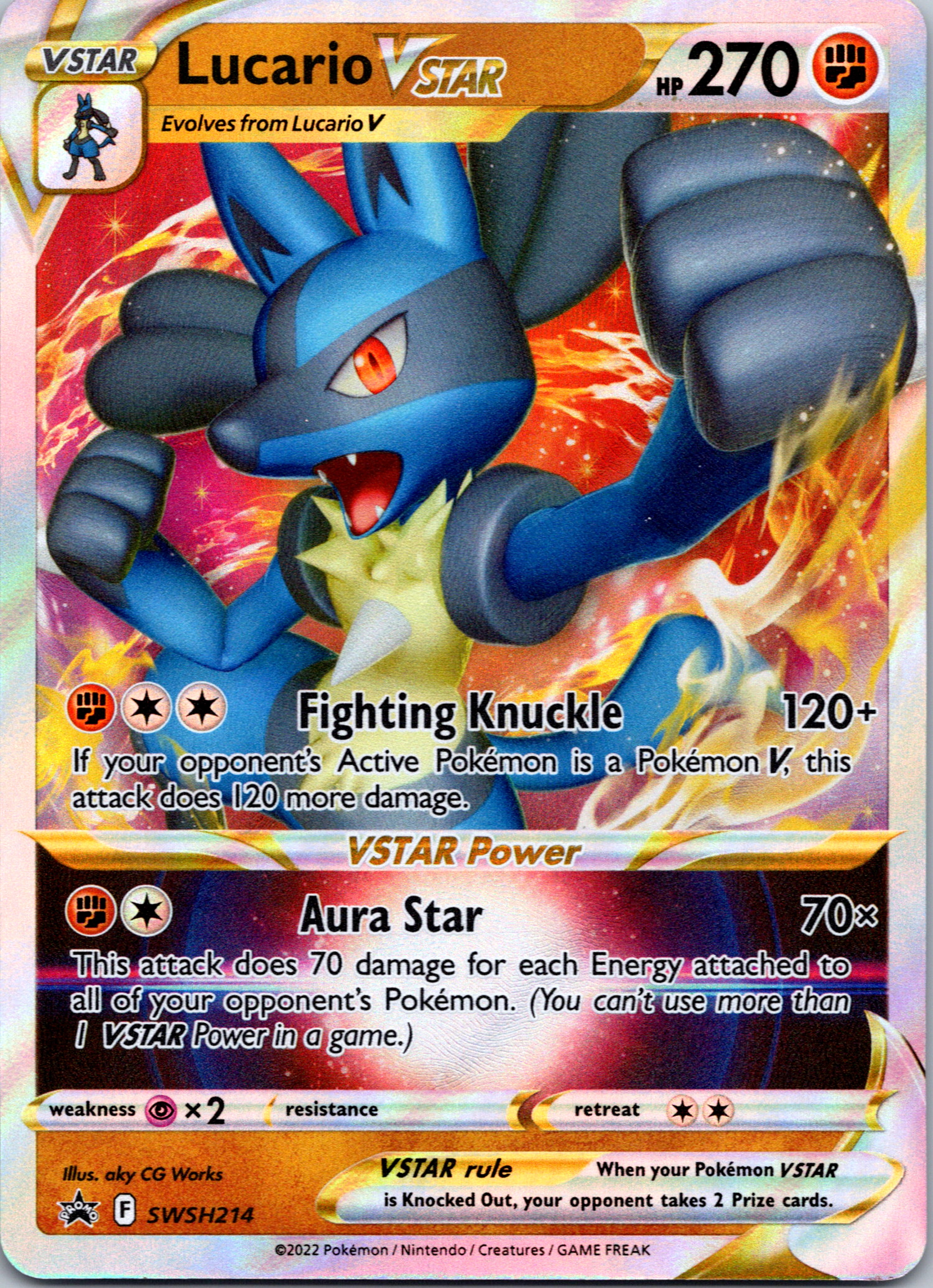 Lucario VSTAR (SWSH214) [Sword & Shield: Black Star Promos]