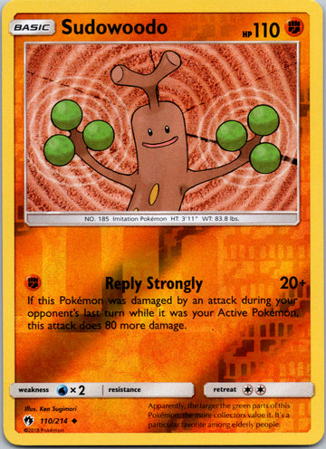 Sudowoodo [110/214] [Lost Thunder] Reverse Holofoil