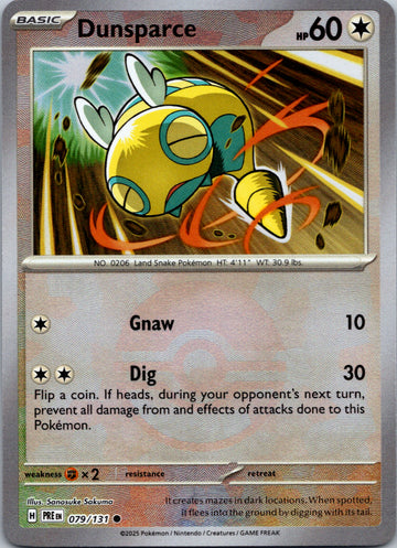 Dunsparce (Poke Ball Pattern) [079/131] - (Prismatic Evolutions) Holofoil