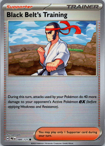 Black Belt's Training [099/131] - (Poke Ball Pattern) - (Prismatic Evolutions) Holofoil
