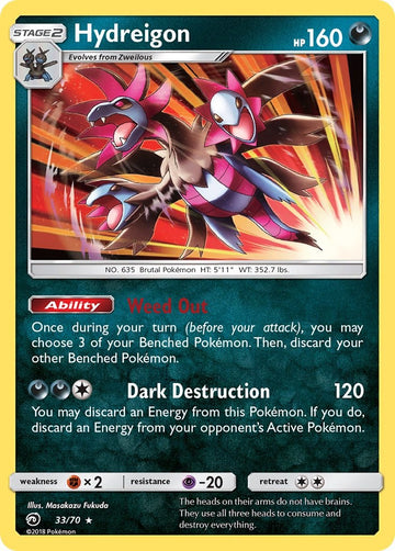 Hydreigon [33/70] [Dragon Majesty] Reverse Holofoil