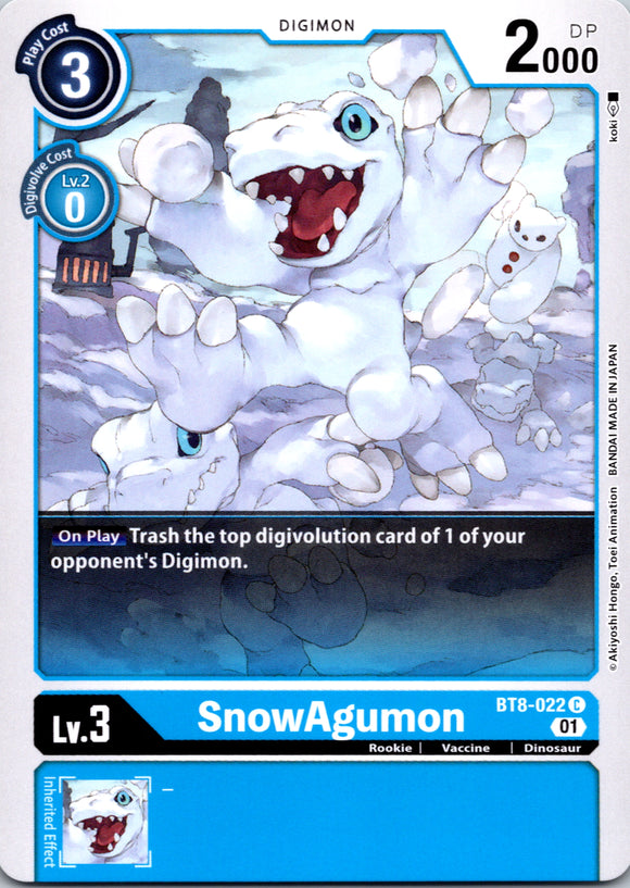 SnowAgumon [BT8-022] [New Awakening] Normal