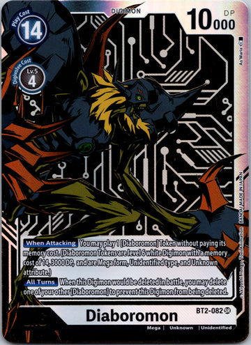 Diaboromon (Alternate Art) [BT2-082] [Release Special Booster] Foil