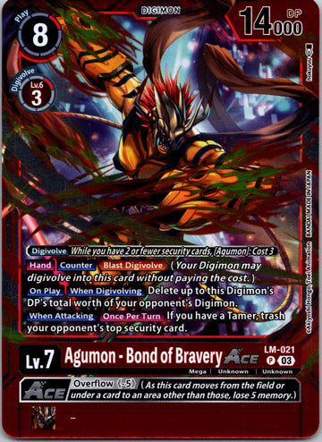 Agumon - Bond of Bravery ACE [LM-021 P] [Special Limited Set] Foil