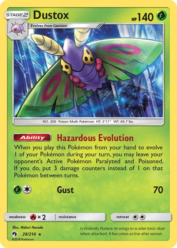 Dustox [28/214] [SM - Lost Thunder] Reverse Holofoil