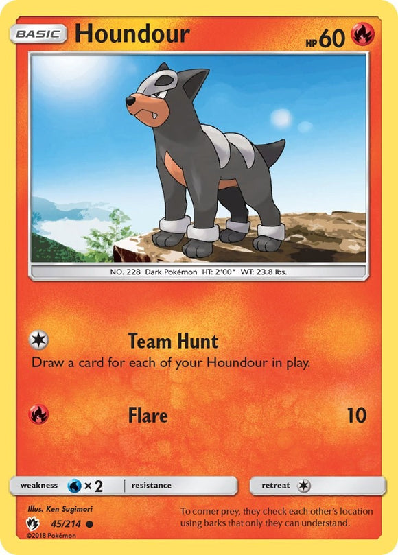 Houndour [45/214] [SM - Lost Thunder] Reverse Holofoil