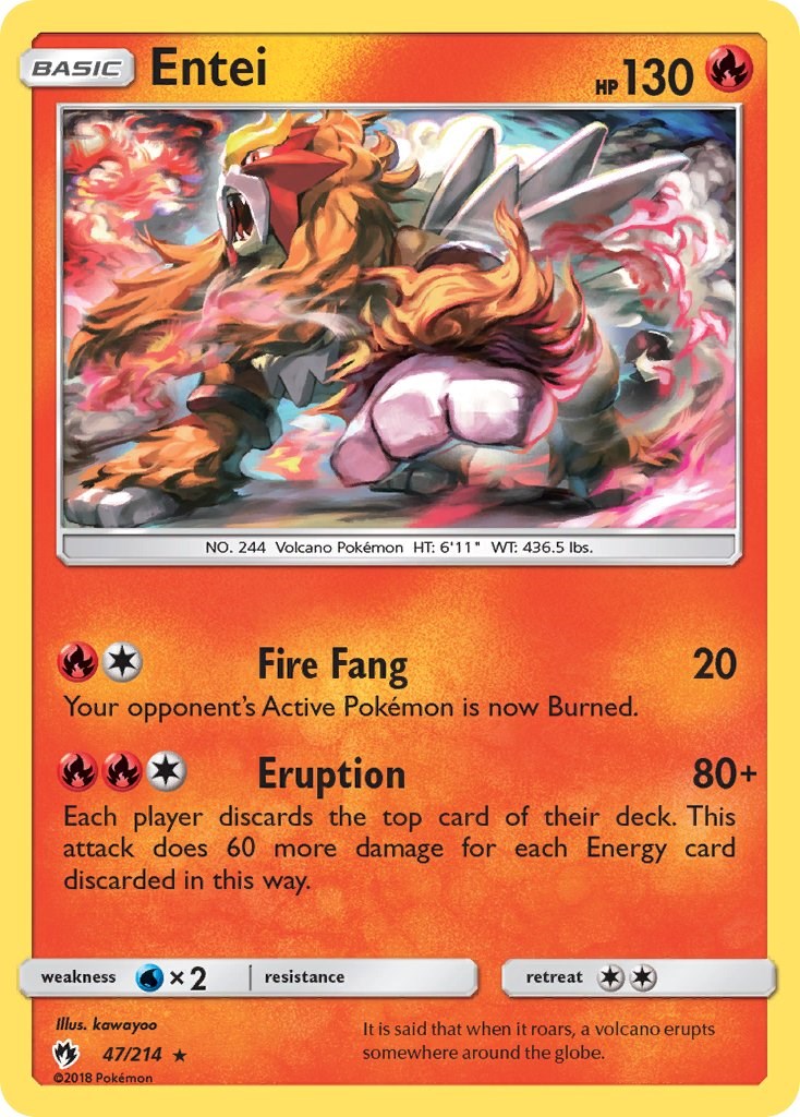 Entei [47/214] [SM - Lost Thunder] Reverse Holofoil