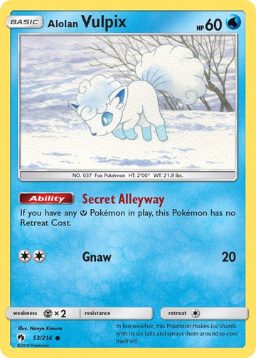 Alolan Vulpix (053/214) [Sun & Moon: Lost Thunder]