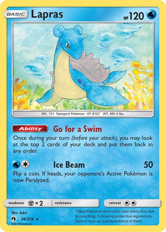 Lapras [56/214] [SM - Lost Thunder] Reverse Holofoil