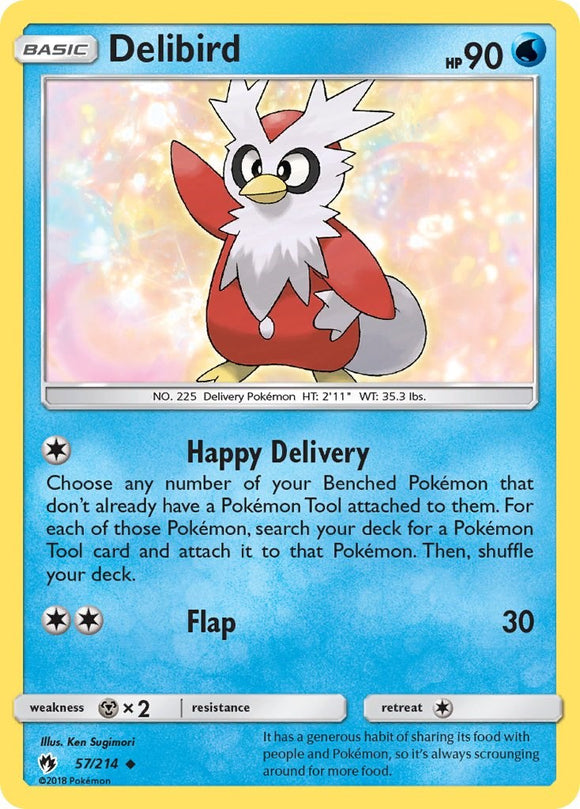 Delibird [57/214] [SM - Lost Thunder] Reverse Holofoil