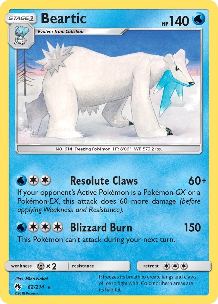 Beartic [62/214] [SM - Lost Thunder] Reverse Holofoil