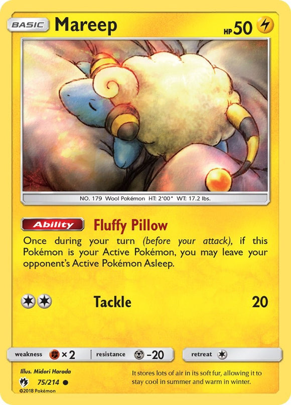 Mareep (75) [75/214] [SM - Lost Thunder] Reverse Holofoil