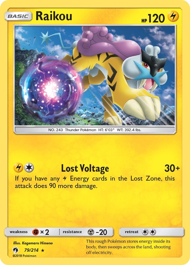 Raikou [79/214] [SM - Lost Thunder] Reverse Holofoil
