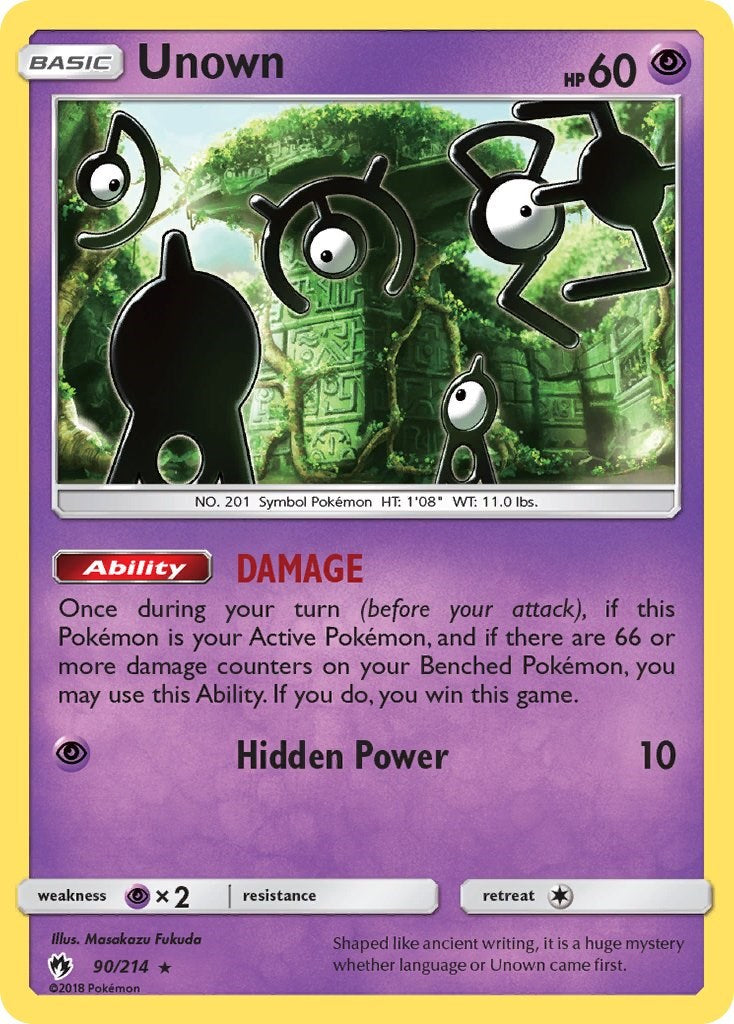 Unown (90) [90/214] [SM - Lost Thunder] Reverse Holofoil