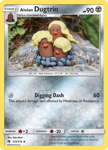 Alolan Dugtrio [123/214] [SM - Lost Thunder] Reverse Holofoil