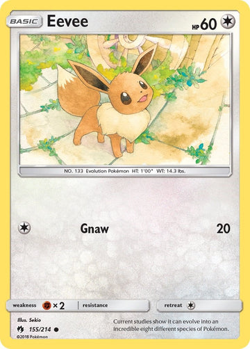 Eevee [155/214] [SM - Lost Thunder] Reverse Holofoil