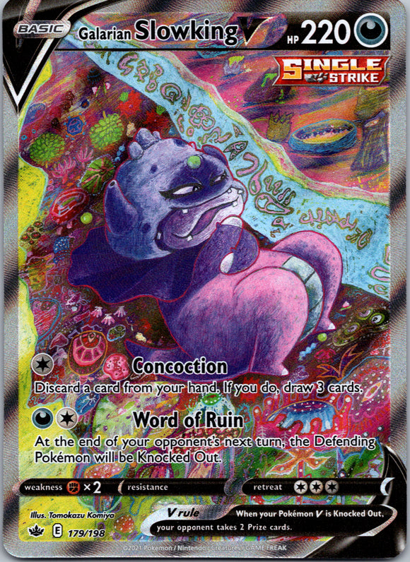 Galarian Slowking V (179/198) [Sword & Shield: Chilling Reign]