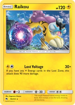 Raikou (079/214) (Theme Deck Exclusive) [Sun & Moon: Lost Thunder]