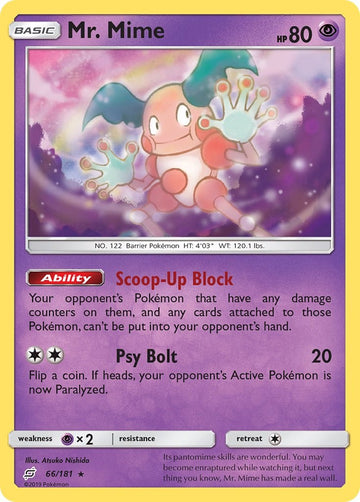 Mr. Mime [66/181] [SM - Team Up] Reverse Holofoil