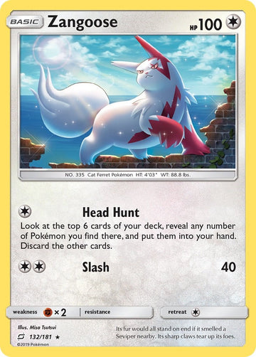 Zangoose [132/181] [SM - Team Up] Reverse Holofoil