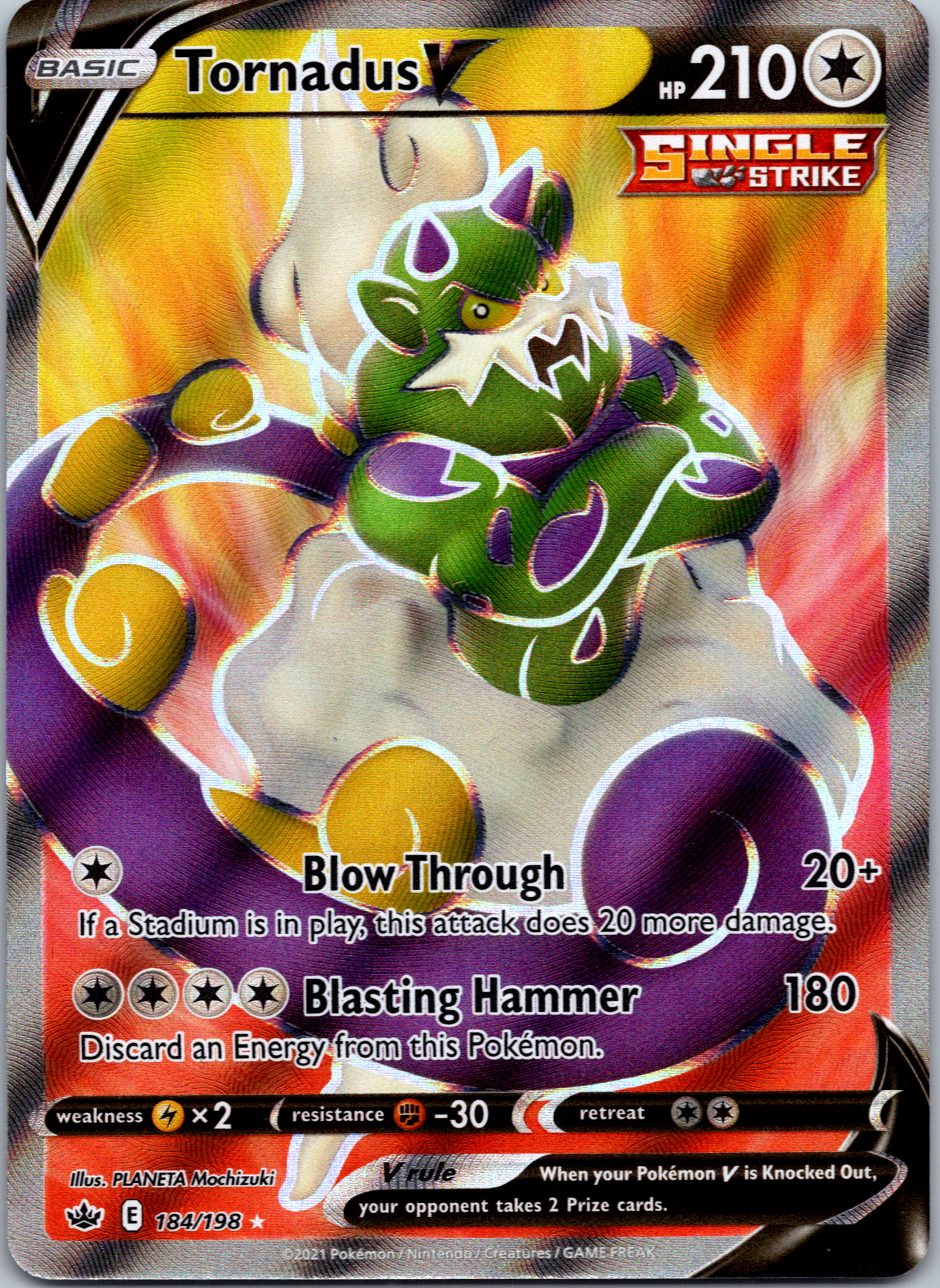 Tornadus V (184/198) [Sword & Shield: Chilling Reign]