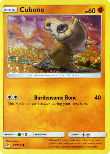 Cubone (057/131) (General Mills Promo) [Sun & Moon: Forbidden Light]