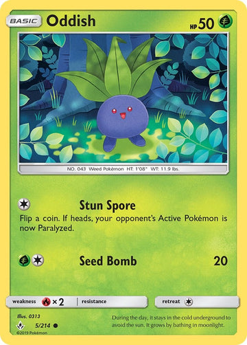 Oddish [5/214] [Unbroken Bonds] Reverse Holofoil