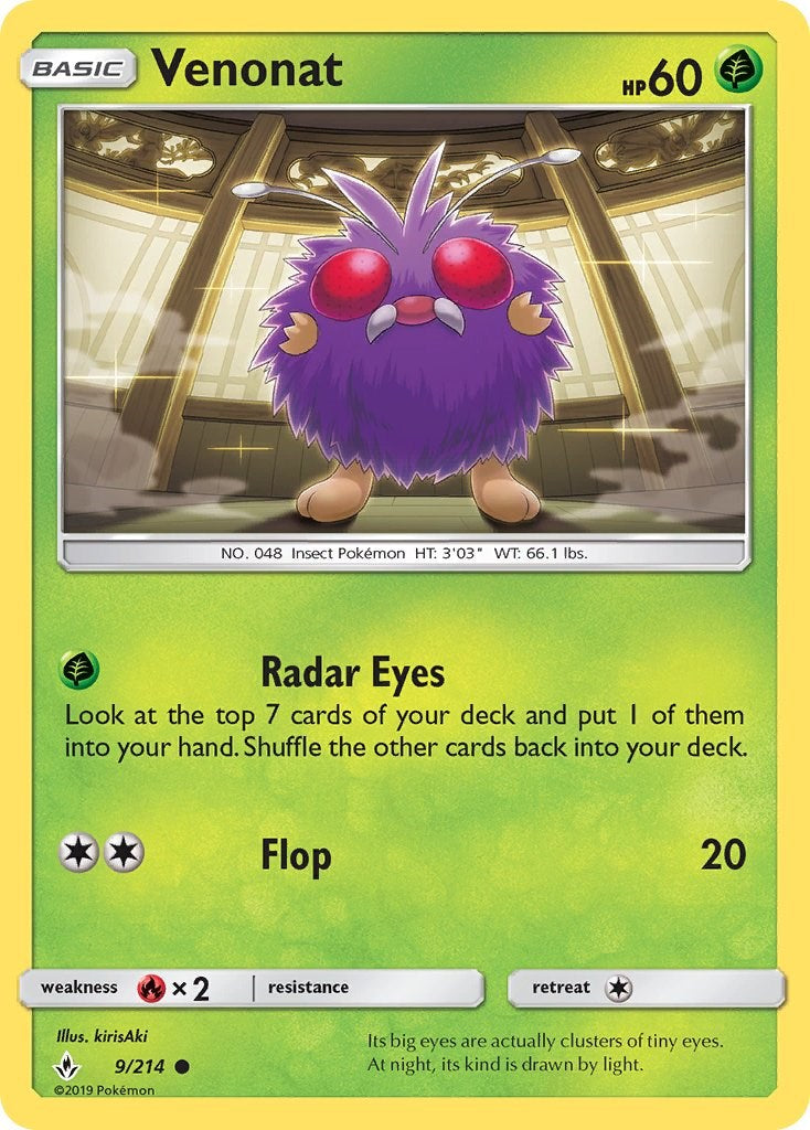 Venonat [9/214] [Unbroken Bonds] Reverse Holofoil