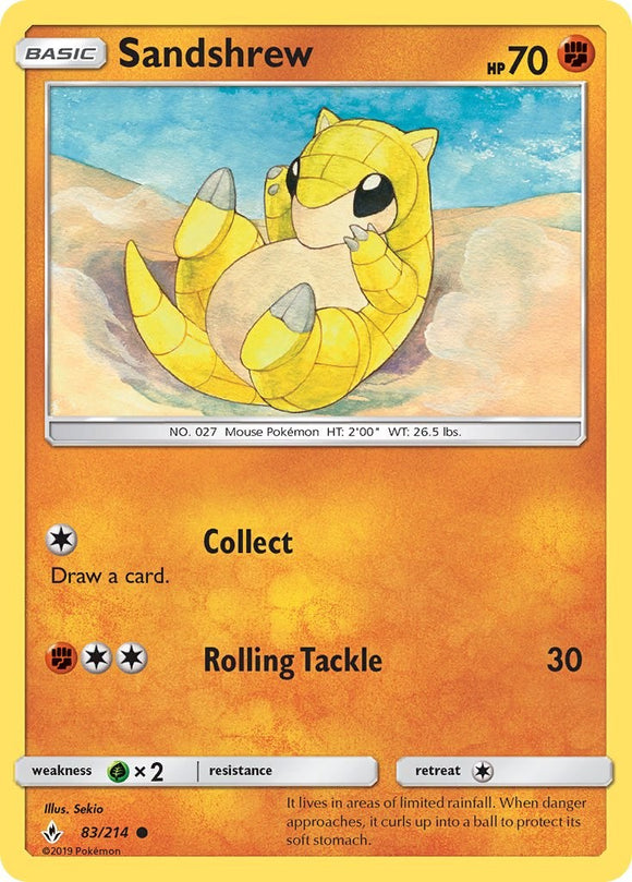 Sandshrew (083/214) [Sun & Moon: Unbroken Bonds]