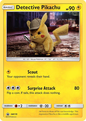 Detective Pikachu - SM170 [SM170] [SM Promos] Holofoil