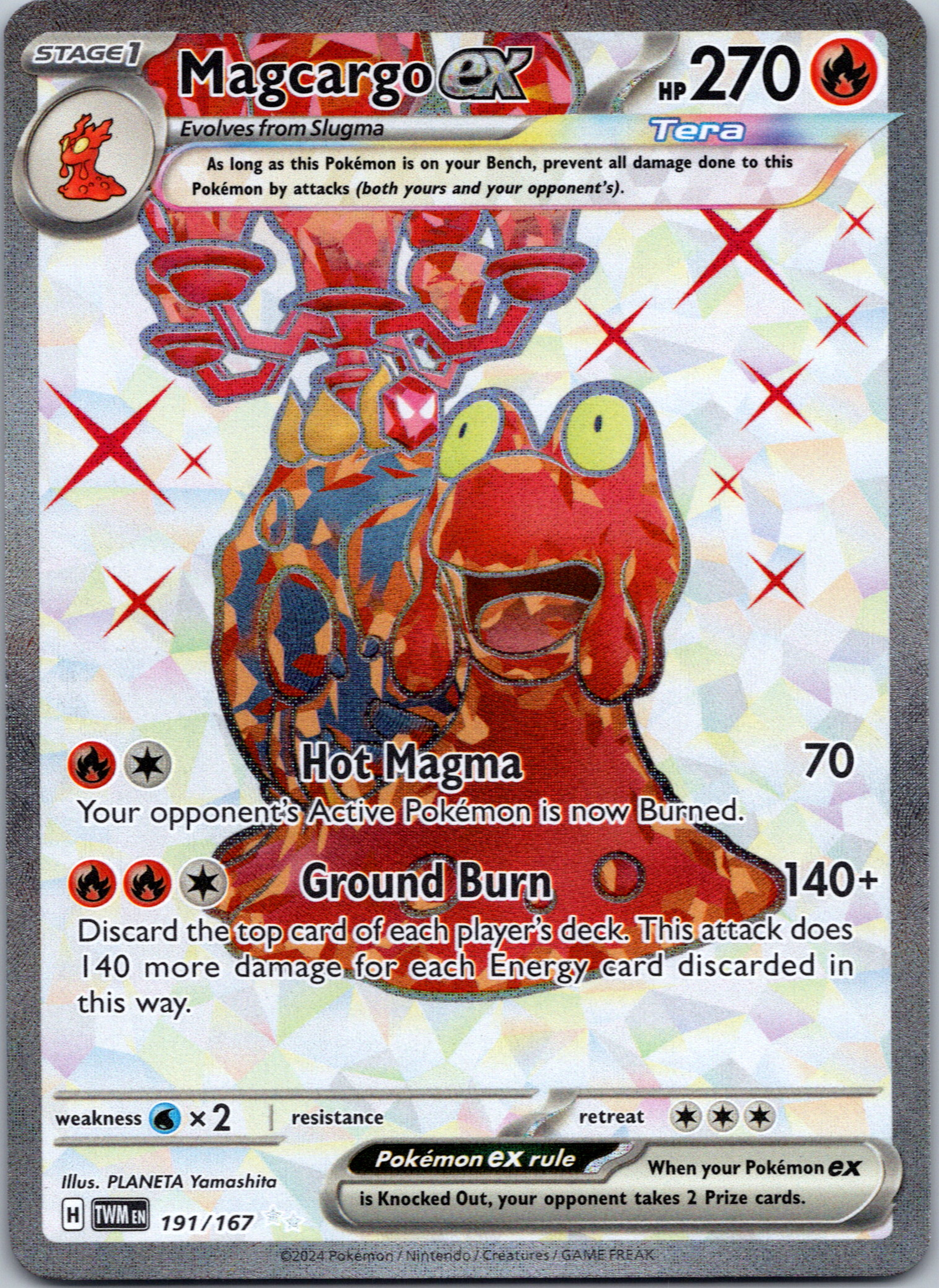 Magcargo ex [191/167] - (Twilight Masquerade) Holofoil