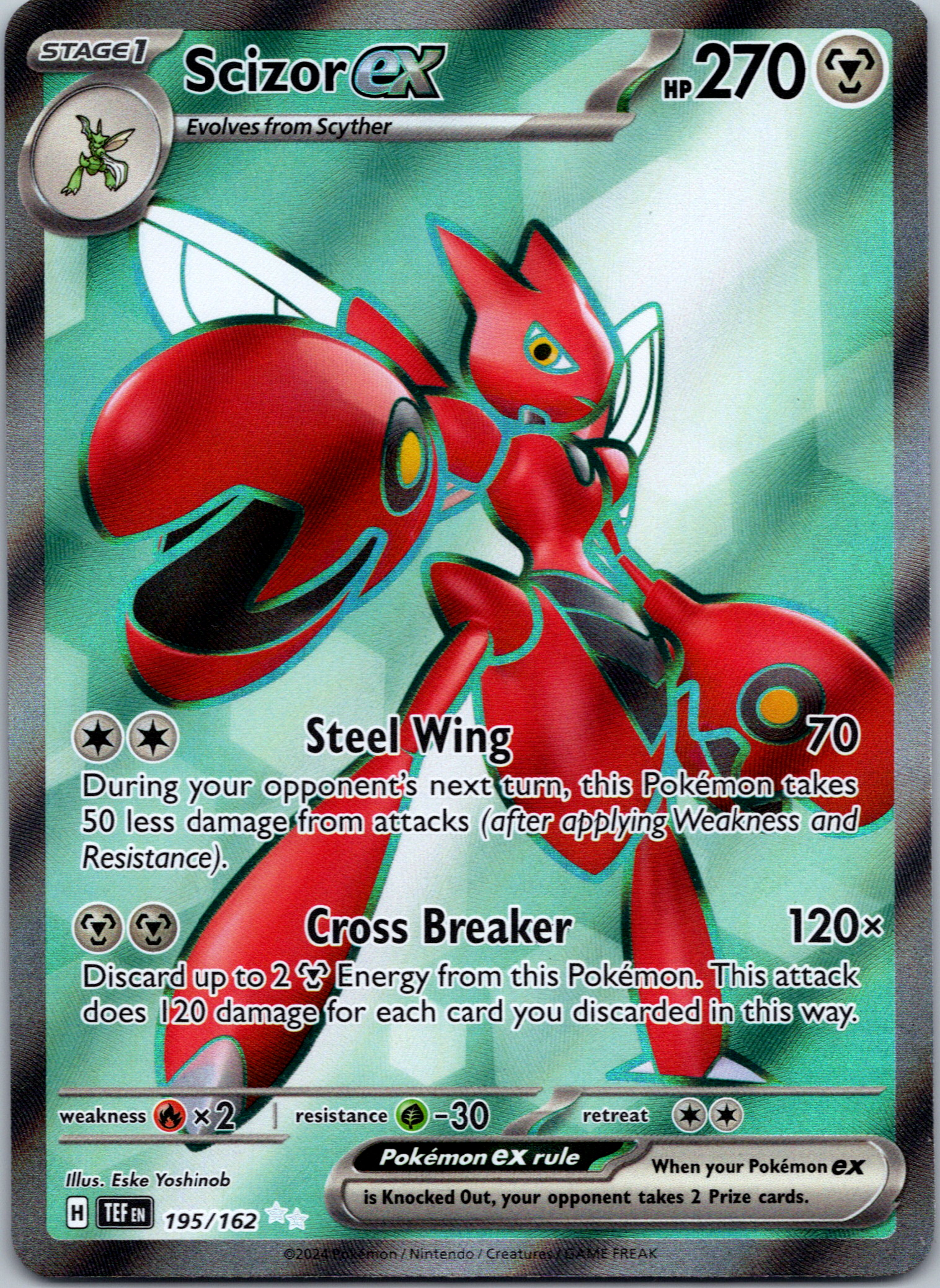 Scizor ex [195/162] - (Temporal Forces) Holofoil