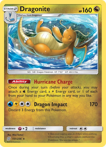 Dragonite [151/236] [Unified Minds] Reverse Holofoil
