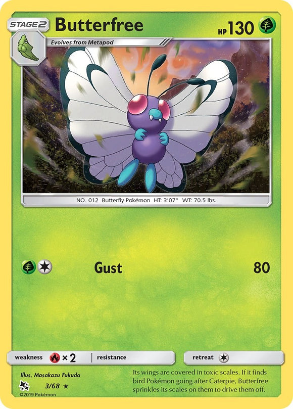 Butterfree [3/68] [Hidden Fates] Reverse Holofoil
