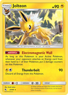 Jolteon [23/68] [Hidden Fates] Reverse Holofoil