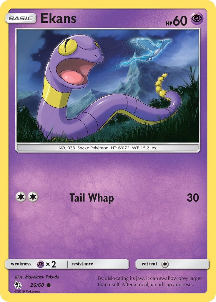 Ekans (26) [26/68] [Hidden Fates] Reverse Holofoil