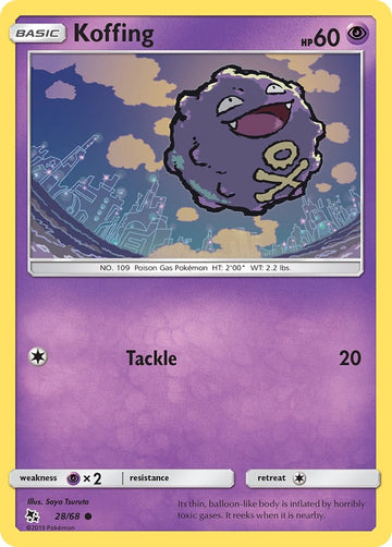Koffing [28/68] [Hidden Fates] Reverse Holofoil
