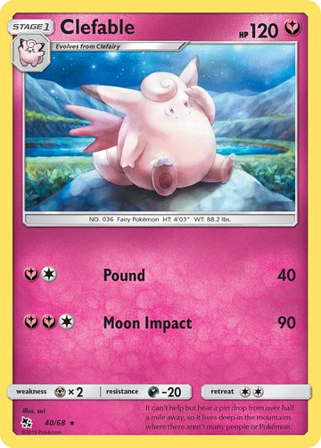 Clefable (40/68) [Hidden Fates]