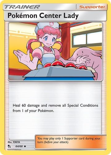 Pokemon Center Lady [64/68] [Hidden Fates] Reverse Holofoil