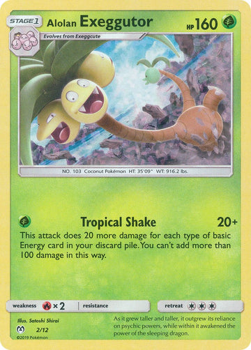 Alolan Exeggutor - 2/12 [002/012] [McDonald's Promos 2019] Holofoil