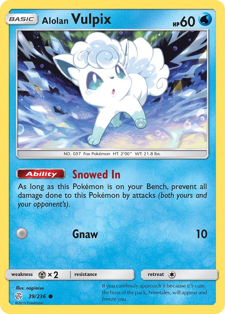 Alolan Vulpix [39/236] [SM - Cosmic Eclipse] Reverse Holofoil