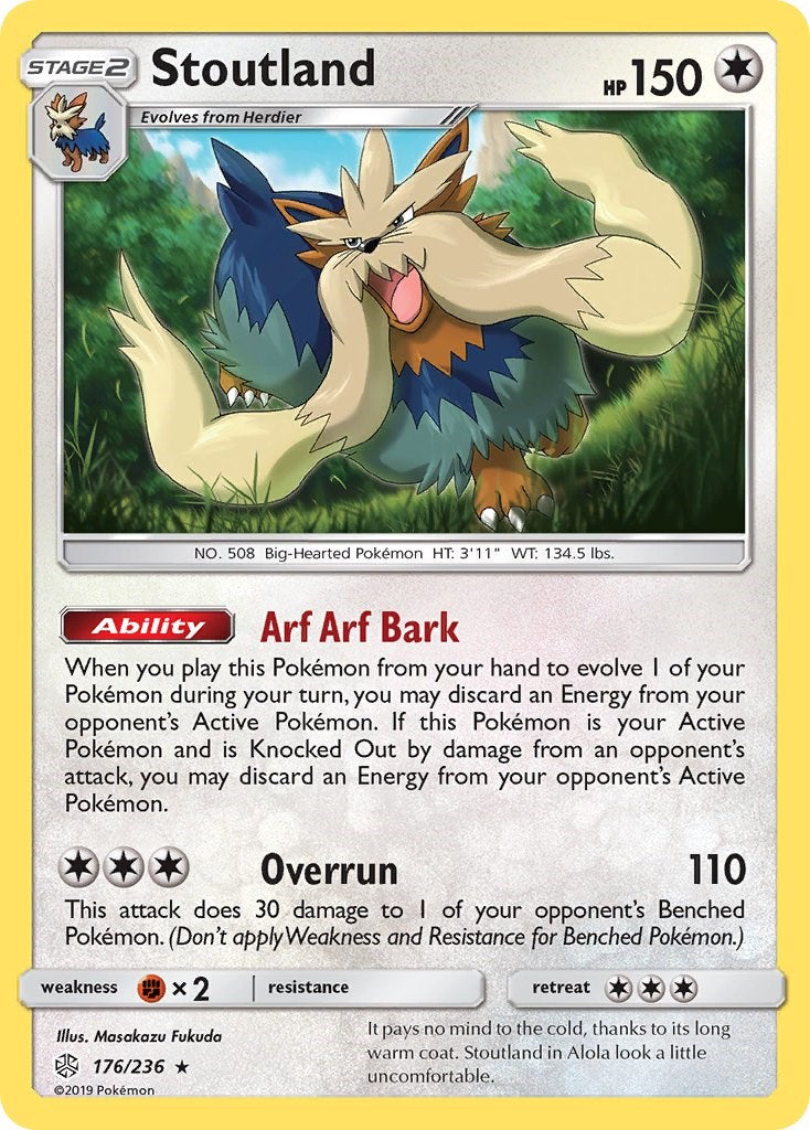 Stoutland [176/236] [SM - Cosmic Eclipse] Reverse Holofoil
