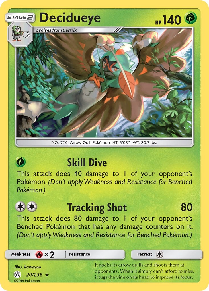Decidueye [20/236] [SM - Cosmic Eclipse] Reverse Holofoil