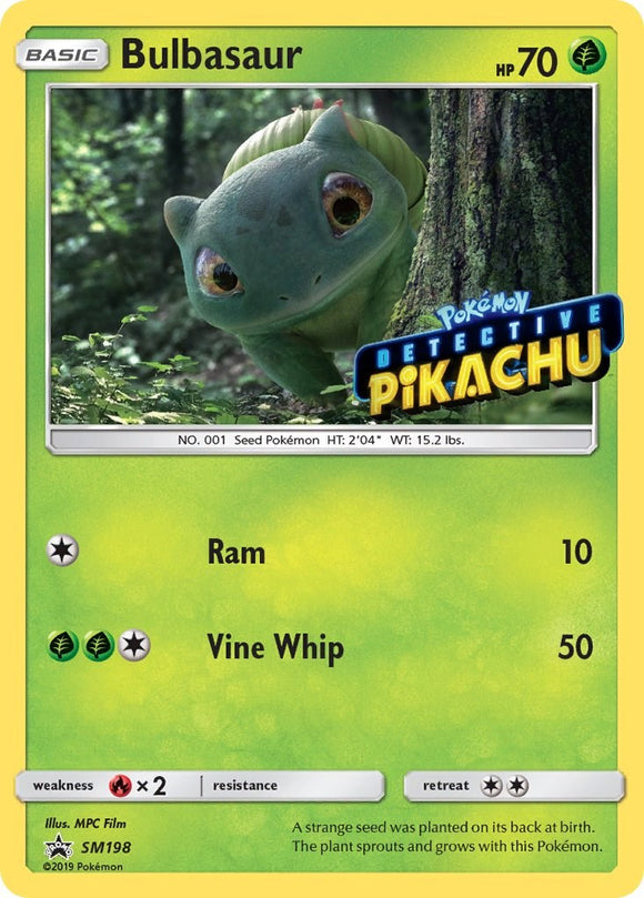 Bulbasaur - SM198 (Detective Pikachu Stamped) [SM198] [SM Promos] Holofoil