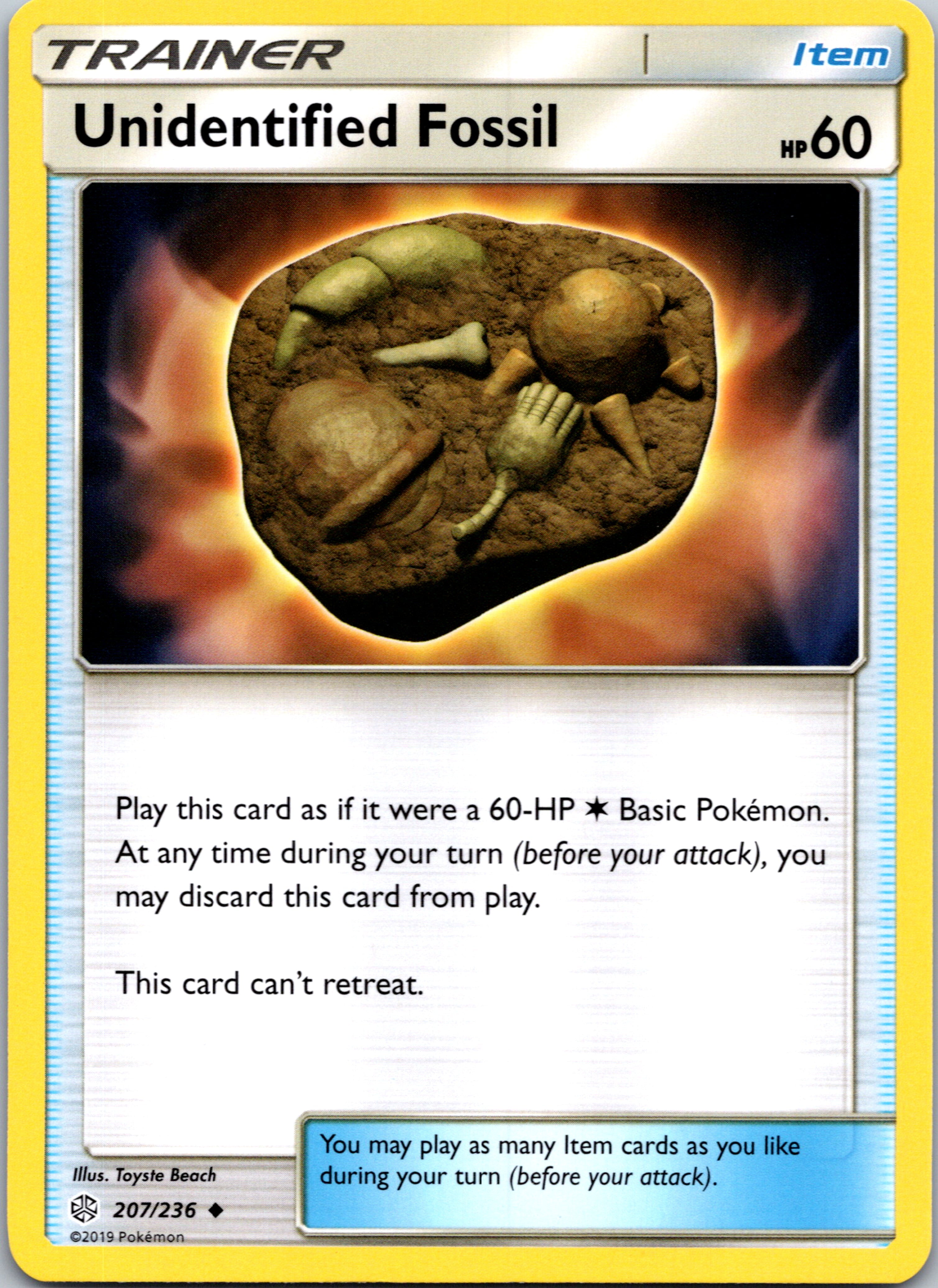 Unidentified Fossil (207/236) [Sun & Moon: Cosmic Eclipse]