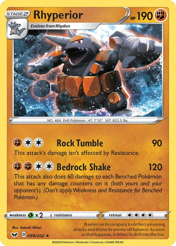 Rhyperior (099/202) [SWSH01: Sword & Shield Base Set]