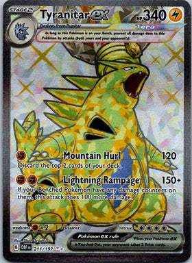 Tyranitar ex (211/197) [Scarlet & Violet: Obsidian Flames]