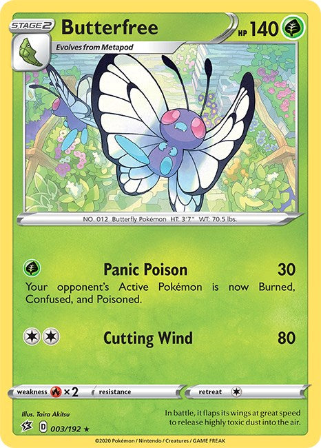 Butterfree [003/192] [Rebel Clash] Reverse Holofoil