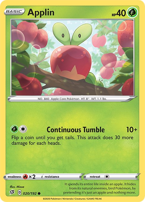 Applin (20) [020/192] [Rebel Clash] Reverse Holofoil