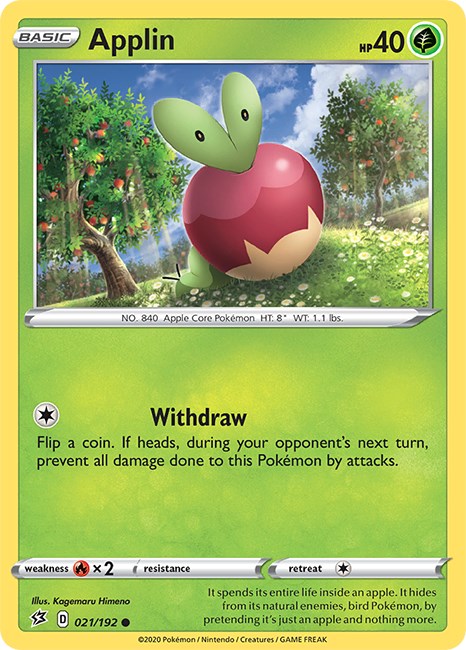 Applin (21) [021/192] [Rebel Clash] Reverse Holofoil